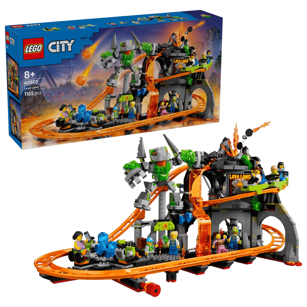 LEGO City 60501 Zábavný park s horskou dráhou Lava Land