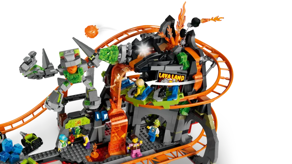 LEGO City 60501 Zábavný park s horskou dráhou Lava Land