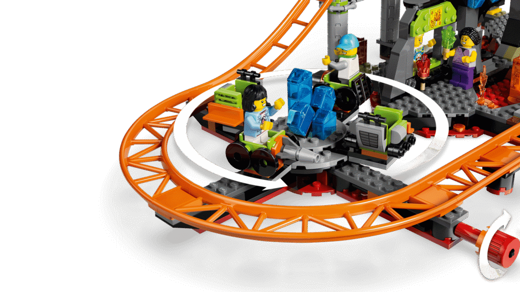 LEGO City 60501 Zábavný park s horskou dráhou Lava Land