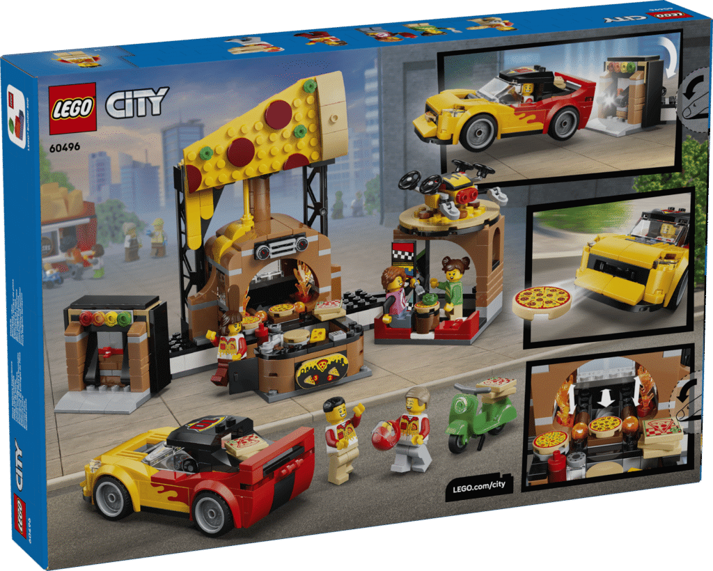 LEGO City 60496 Donáška pizze s vozidlami