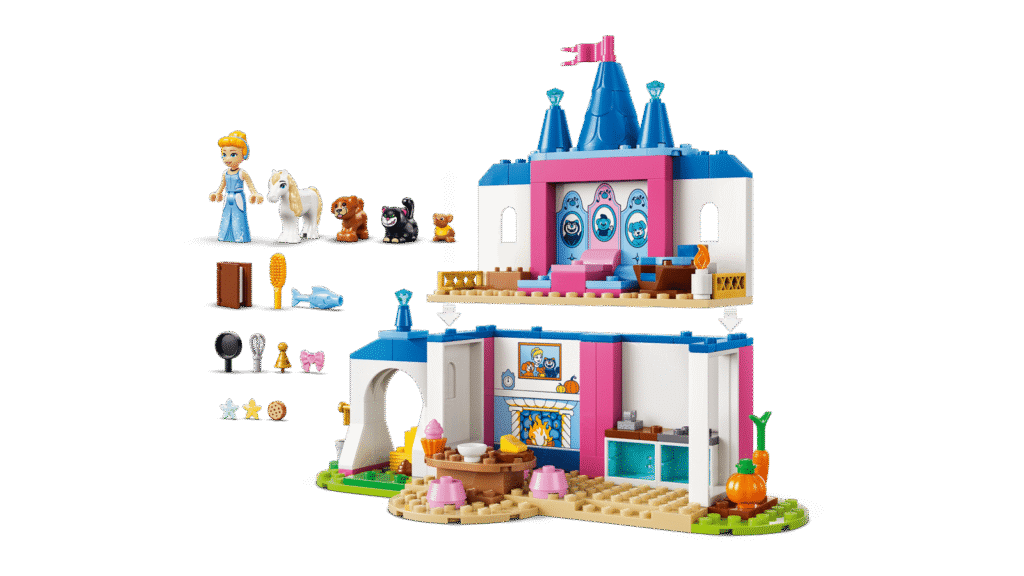 LEGO Disney 43283 Popoluškin zámok a zvieratká