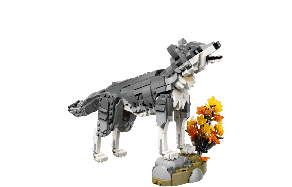 LEGO Creator 3v1 31393 Lesné zvieratá: Sivý vlk