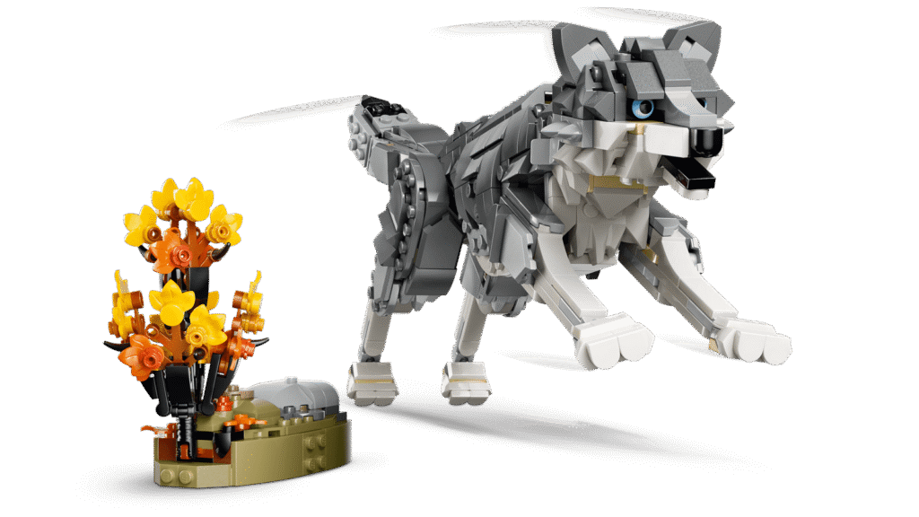 LEGO Creator 3v1 31393 Lesné zvieratá: Sivý vlk