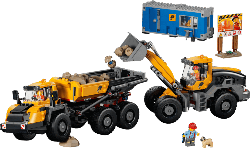 LEGO City 60494 Vyklápací nákladiak a čelný nakladač