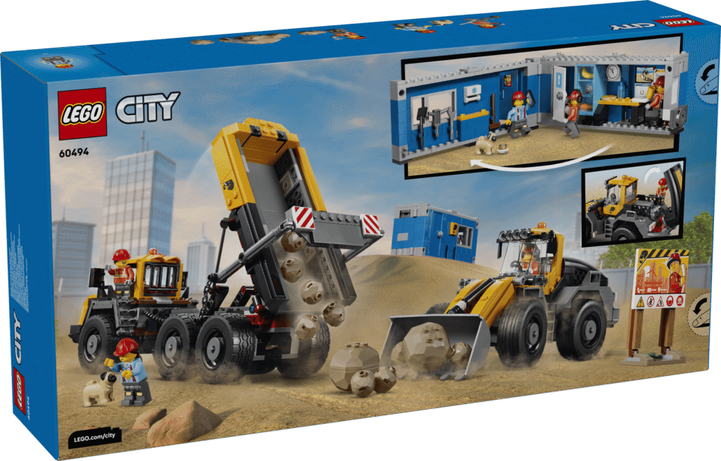 LEGO City 60494 Vyklápací nákladiak a čelný nakladač