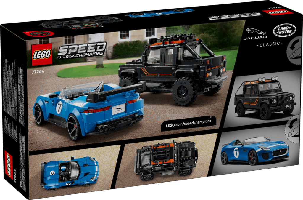 LEGO Speed Champions 77264 Jaguar Project 7 a Land Rover Defender