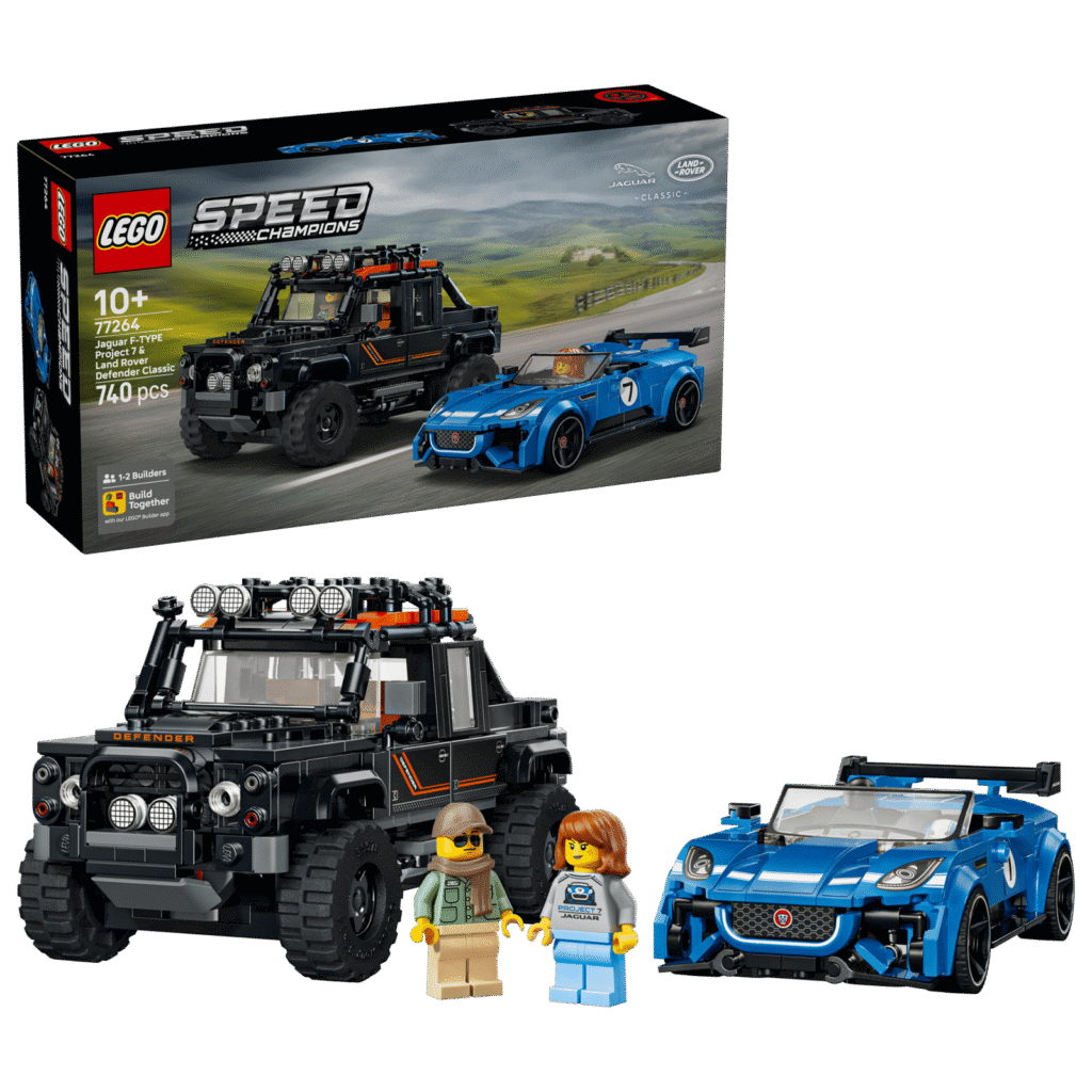 LEGO Speed Champions 77264 Jaguar Project 7 a Land Rover Defender