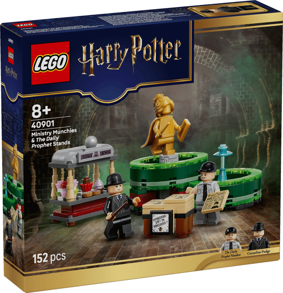 LEGO Harry Potter 40901 Stánky na ministerstve s maškrtami a Denným Prorokom