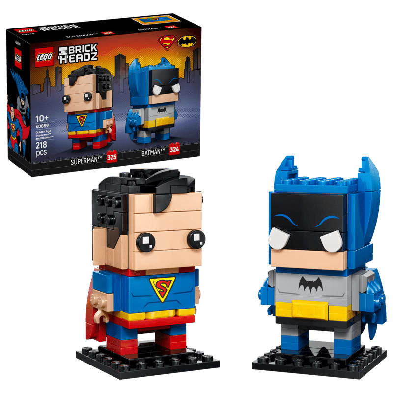 LEGO® BrickHeadz 40859 Zlatá éra: Figúrky Supermana a Batmana