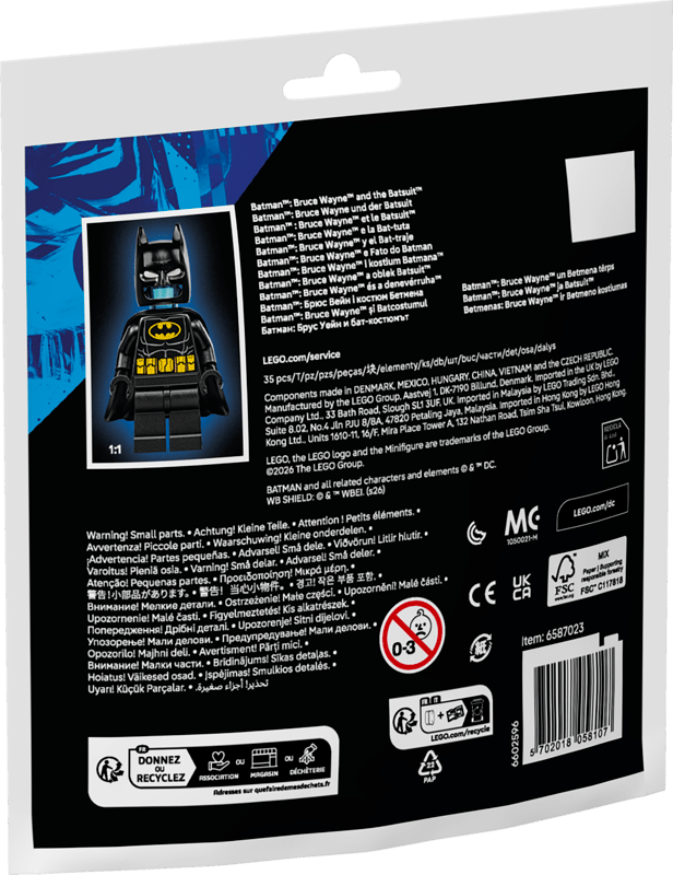LEGO DC 30726 Batman: Bruce Wayne a oblek Batsuit