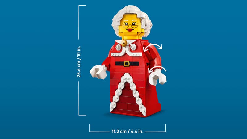 LEGO 40875 Zväčšená minifigúrka pani Clausovej