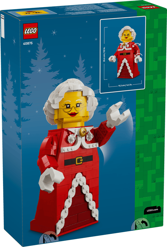 LEGO 40875 Zväčšená minifigúrka pani Clausovej