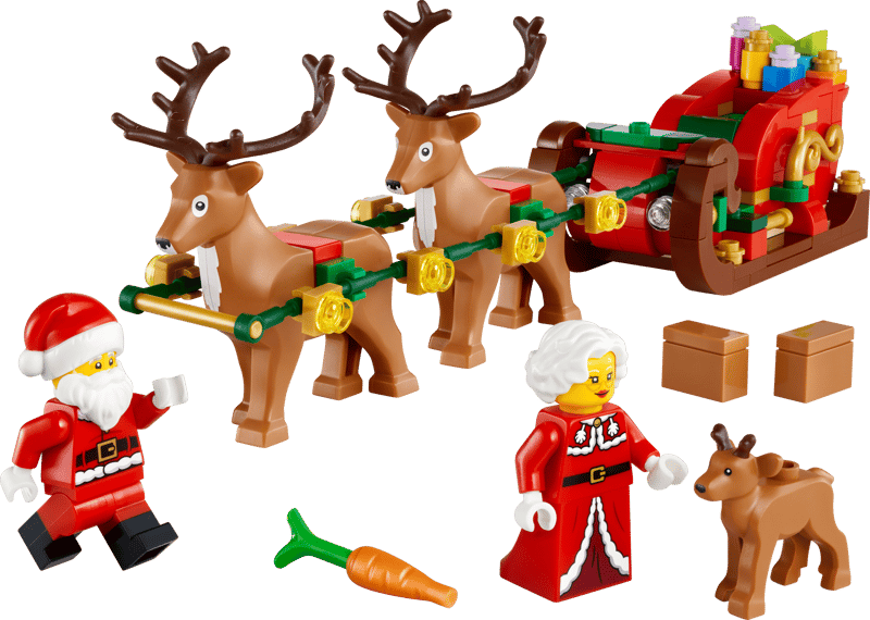 LEGO® 40866 Sviatočné dobrodružstvo na saniach so Santom